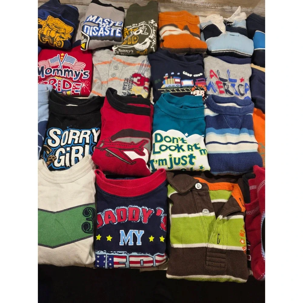 Boys Clothing Bundle Disney Mickey Mouse Cars SpongeBob Cubs Jeans Tees 2t 24m - Picture 8 of 12